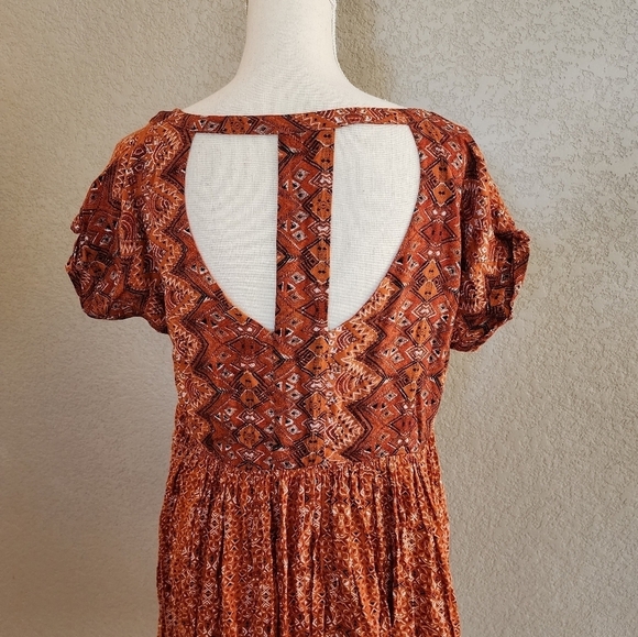 Free people Sundown mini babydoll dress size Medium with pockets - Picture 6 of 10